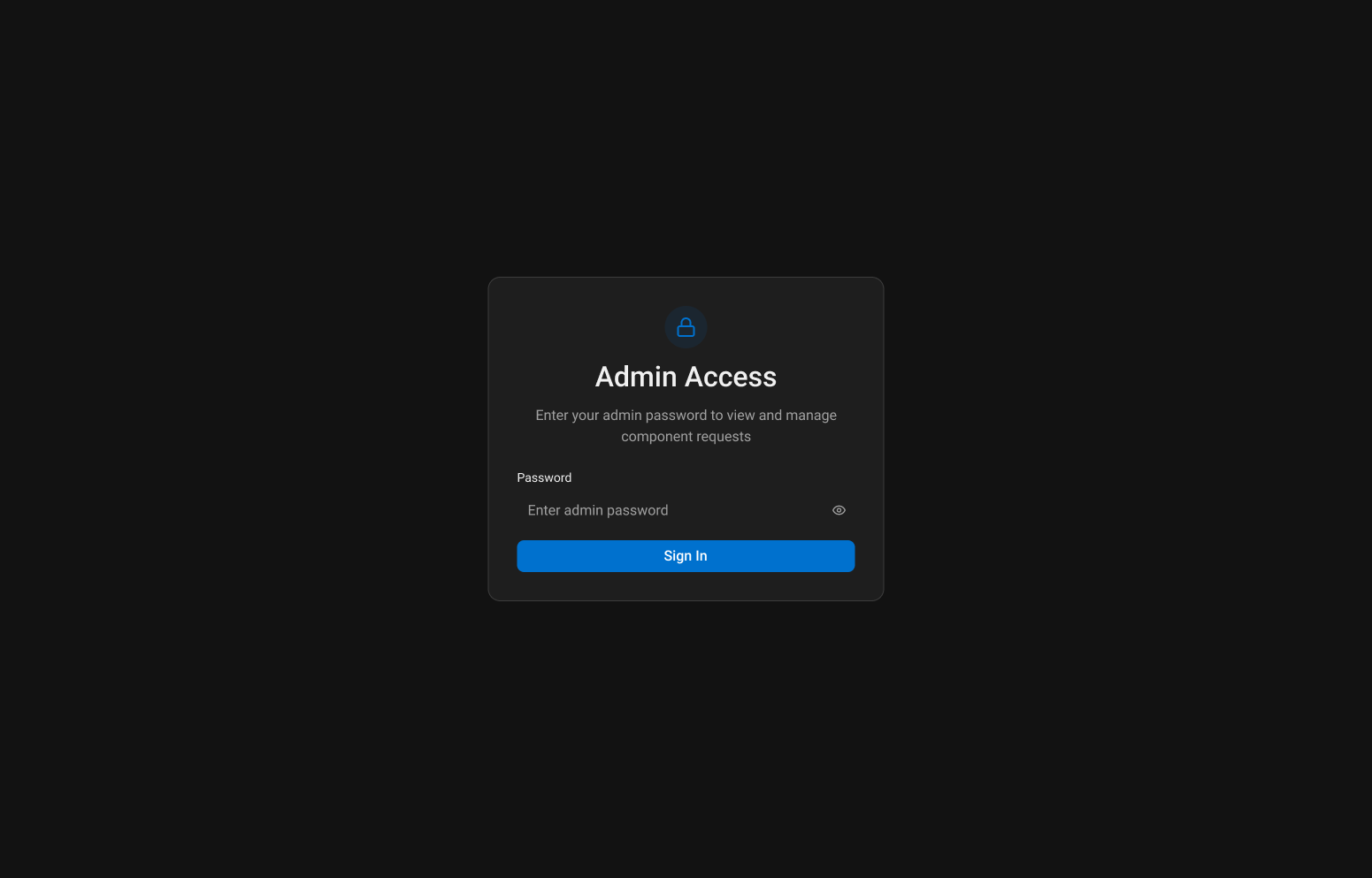 Admin Login